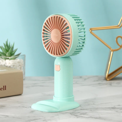 Handheld Mini Pocket Fan - Portable USB Rechargeable Fan with Phone Stand Base