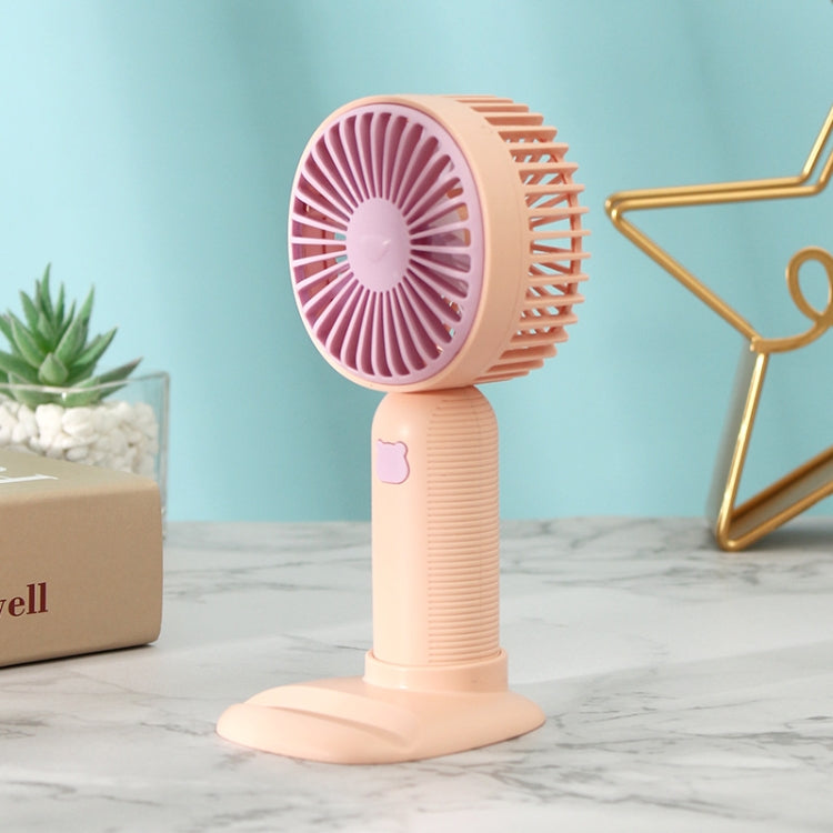 Handheld Mini Pocket Fan - Portable USB Rechargeable Fan with Phone Stand Base