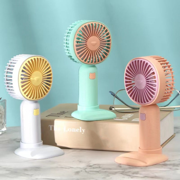 Handheld Mini Pocket Fan - Portable USB Rechargeable Fan with Phone Stand Base