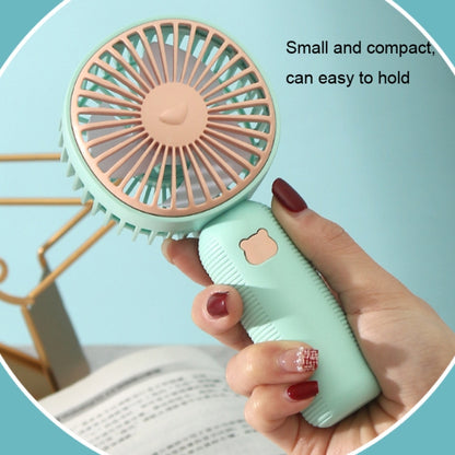 Handheld Mini Pocket Fan - Portable USB Rechargeable Fan with Phone Stand Base