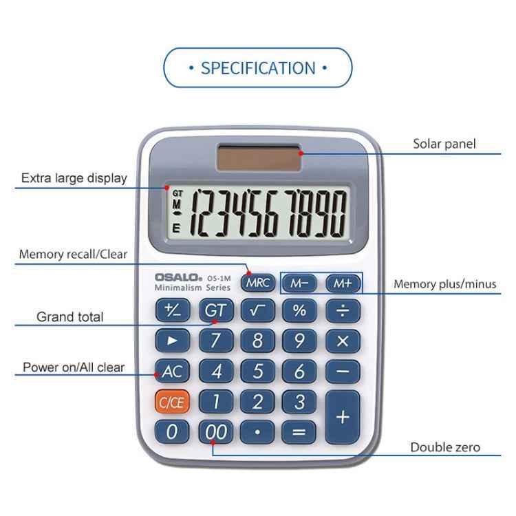 OSALO 10-digit LCD Screen Solar Dual Desktop Calculator Mini Student - Shello's Creative Boutique