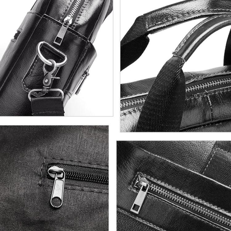 HUMERPAUL Men Leather Meter Bag Retro Messenger Bag Handbag Shoulder Bag - Shello's Creative Boutique