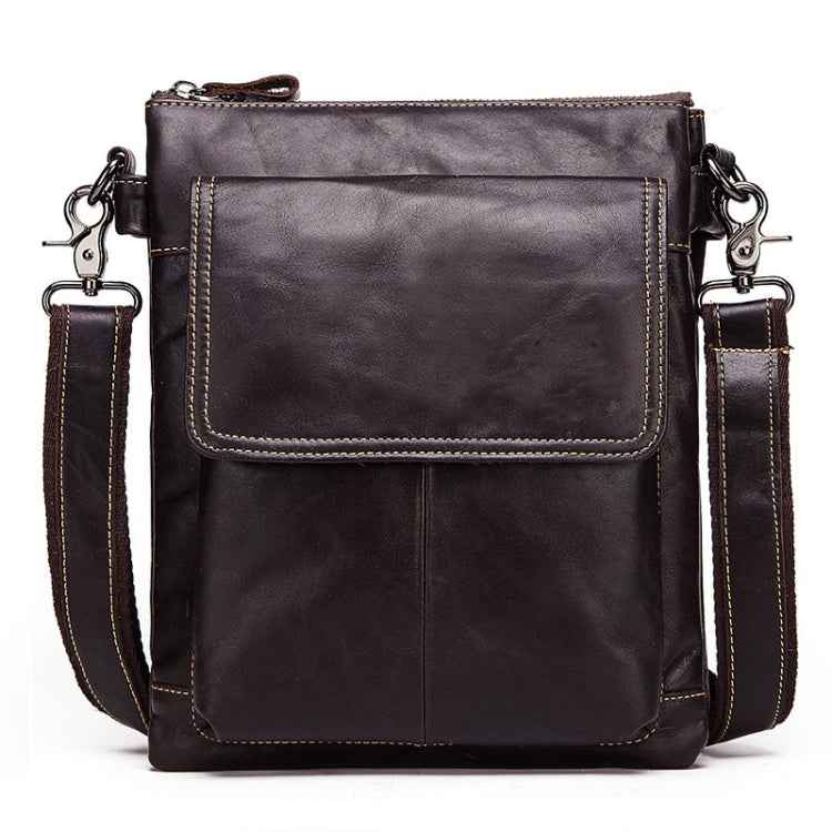 HUMERPAUL Men Crossbody Bag Retro Simple Backpack Leather Shoulder Bag