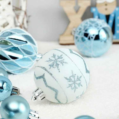 73pcs/Set Christmas Tree Decoration Pendant Painted Christmas Ball - Shello's Creative Boutique
