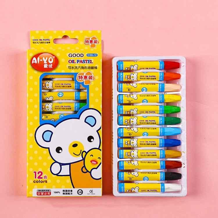 AIYO Washable Painting Crayons - Children's Oil Paint Stick Set - Shello's Creative Boutique