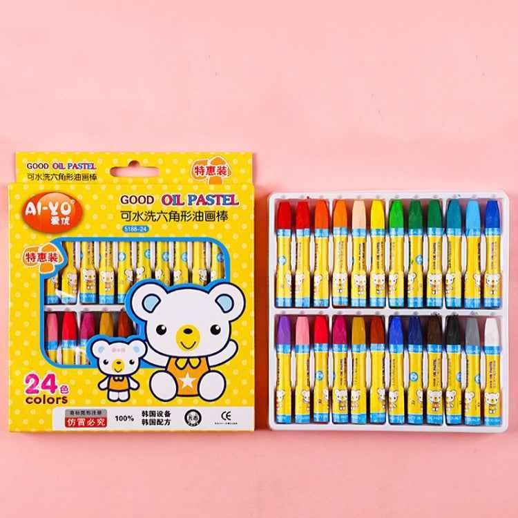 AIYO Washable Painting Crayons - Children's Oil Paint Stick Set - Shello's Creative Boutique