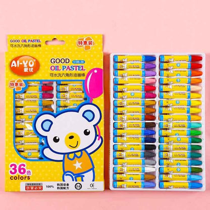 AIYO Washable Painting Crayons - Children's Oil Paint Stick Set - Shello's Creative Boutique