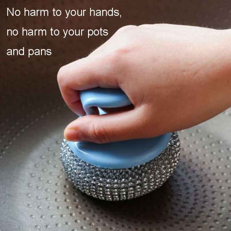 Removable Cleaning Wire Ball Kitchen Pot And Dish Brush