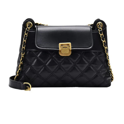 Rhombic Lattice Chain Women Bag Small Fragrant Style Versatile Crossbody Single Shoulder Bag - Shello's Creative Boutique