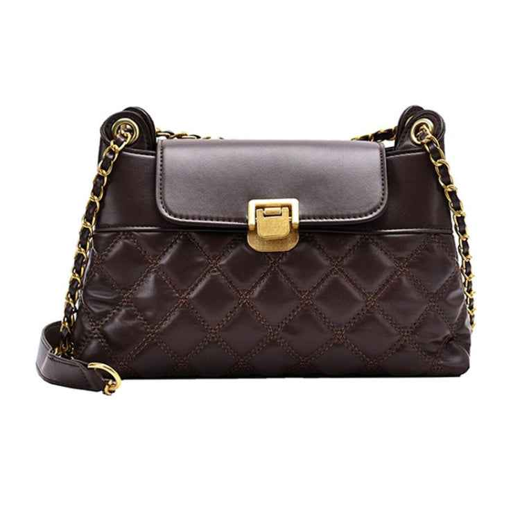 Rhombic Lattice Chain Women Bag Small Fragrant Style Versatile Crossbody Single Shoulder Bag