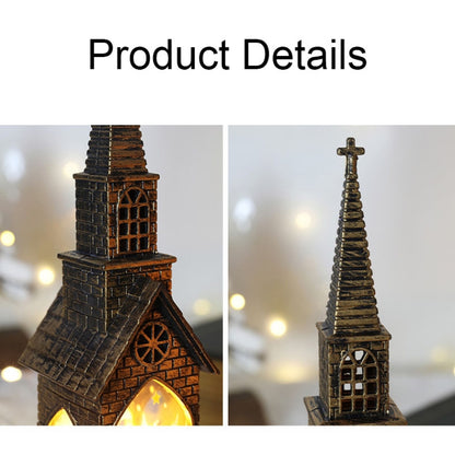 Christmas Church Shape LED Night Light - Electronic Candle Decoration - Shello's Creative Boutique