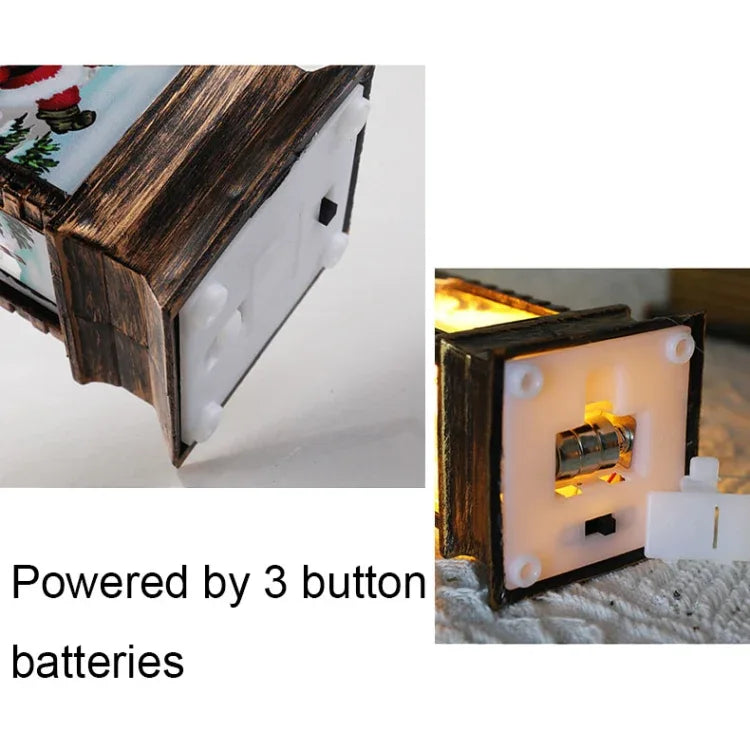 Christmas Decoration Lamps Church Shape Night Light Electronic Candle Candlelight - Shello's Creative Boutique