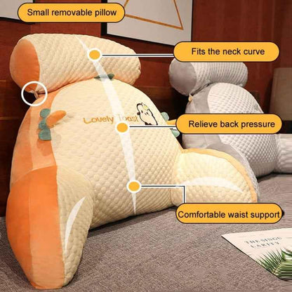 Bedside Reading Pillow - Soft Back Support Cushion for Bed & Sofa 60x45cm - Shello's Creative Boutique