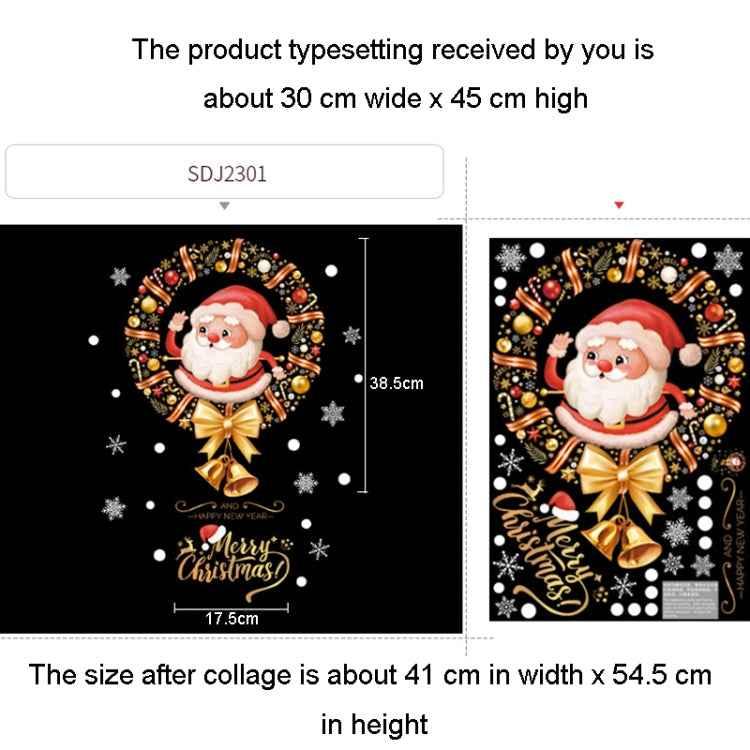 30x45cm Christmas Static Wall Stickers Glass Window Christmas Decoration Poster - Shello's Creative Boutique
