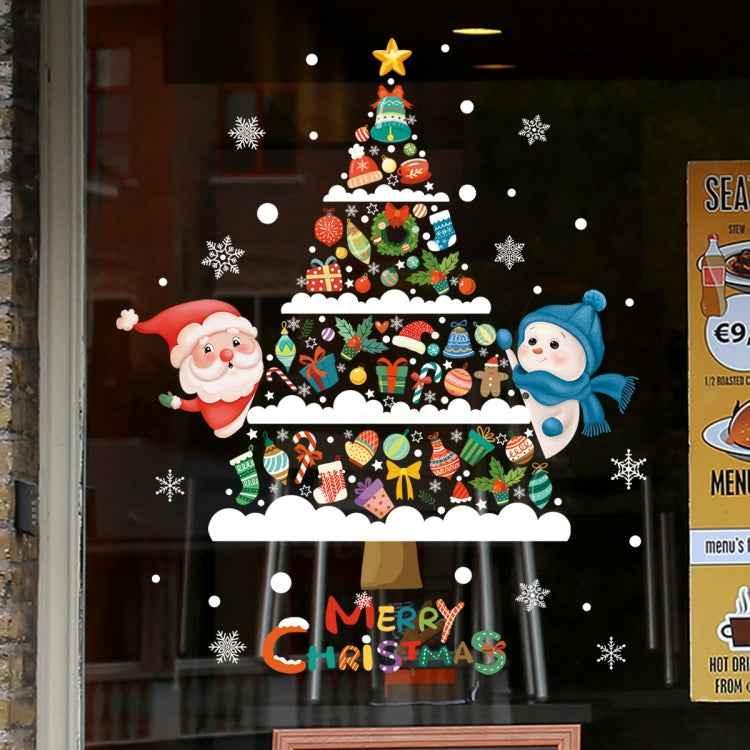30x45cm Christmas Static Wall Stickers Glass Window Christmas Decoration Poster - Shello's Creative Boutique