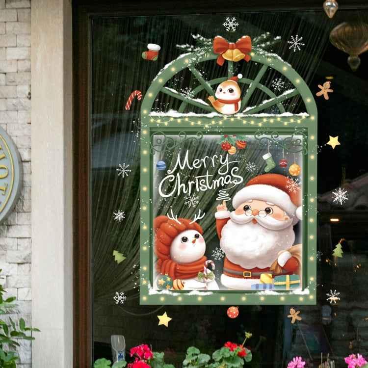 30x45cm Christmas Static Wall Stickers Glass Window Christmas Decoration Poster - Shello's Creative Boutique
