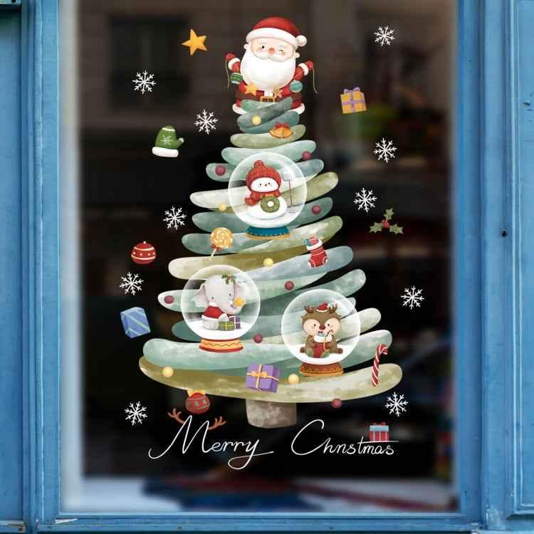 30x45cm Christmas Static Wall Stickers Glass Window Christmas Decoration Poster - Shello's Creative Boutique