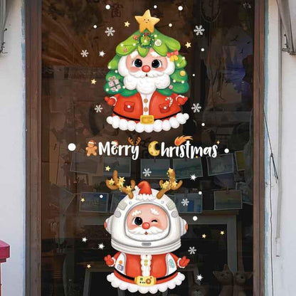 30x45cm Christmas Static Wall Stickers Glass Window Christmas Decoration Poster - Shello's Creative Boutique