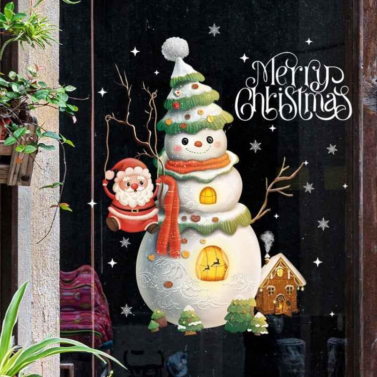 30x45cm Christmas Static Wall Stickers Glass Window Christmas Decoration Poster - Shello's Creative Boutique