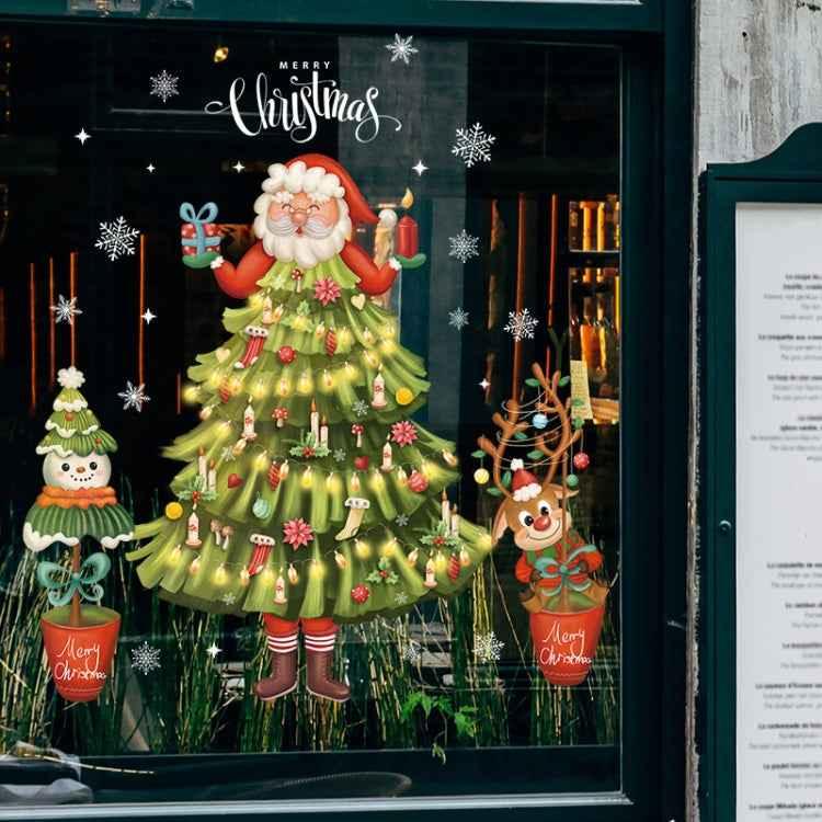 30x45cm Christmas Static Wall Stickers Glass Window Christmas Decoration Poster - Shello's Creative Boutique