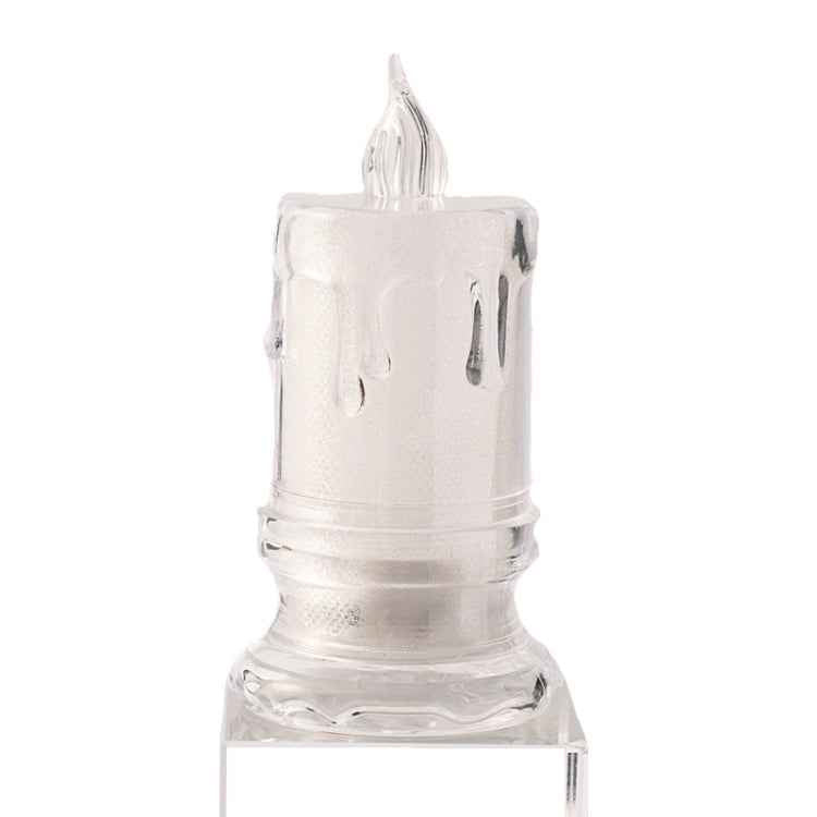 LED Transparent Glowing Candle Lights Simulation Electronic Candle