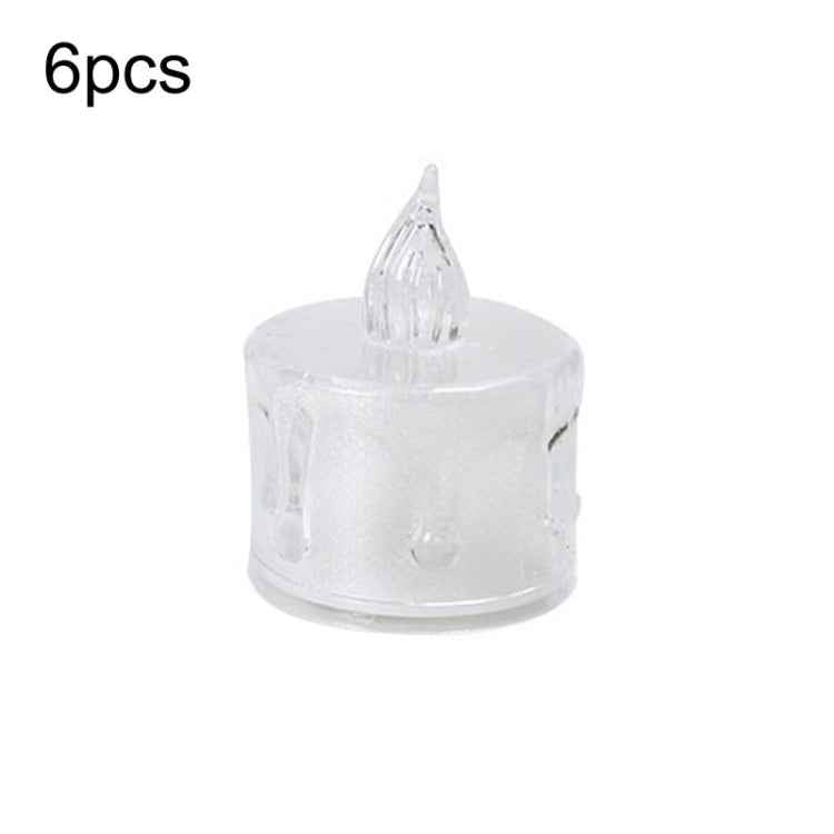 LED Transparent Glowing Candle Lights Simulation Electronic Candle