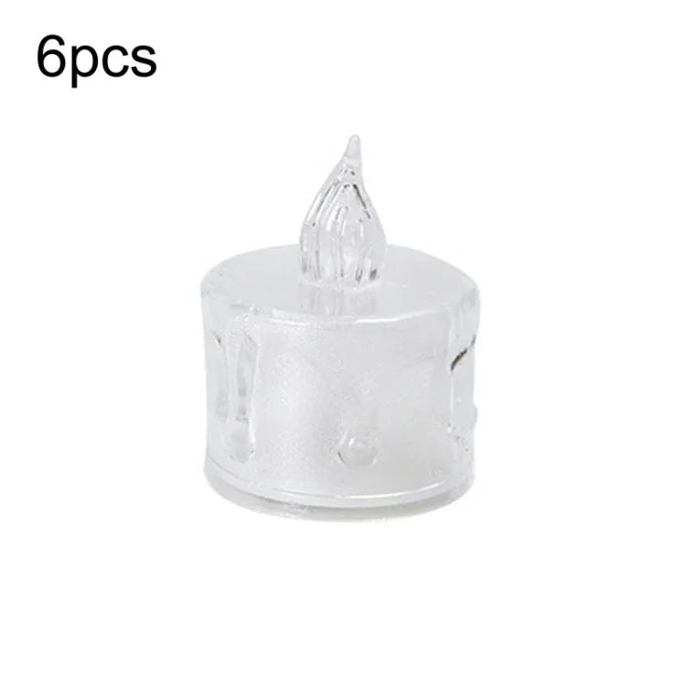 LED Transparent Glowing Candle Lights Simulation Electronic Candle - Shello's Creative Boutique