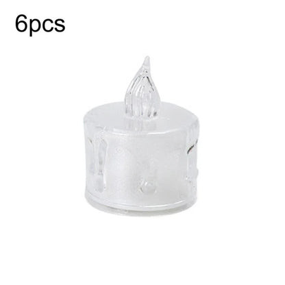 LED Transparent Glowing Candle Lights Simulation Electronic Candle - Shello's Creative Boutique