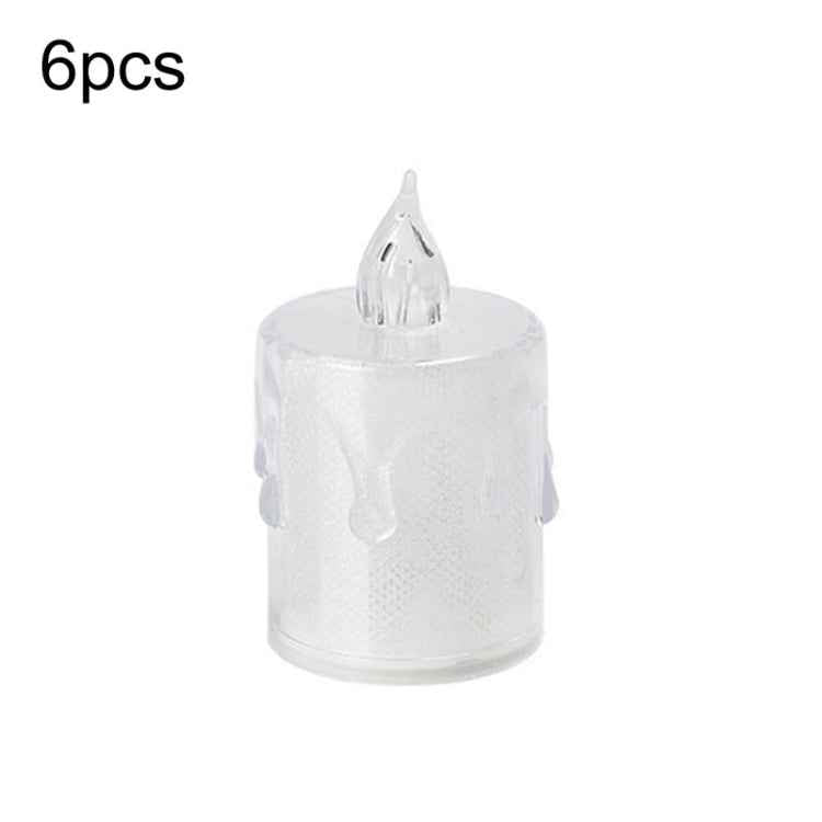 LED Transparent Glowing Candle Lights Simulation Electronic Candle