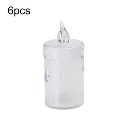 LED Transparent Glowing Candle Lights Simulation Electronic Candle - Shello's Creative Boutique