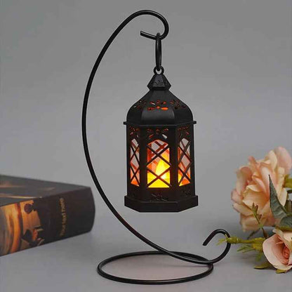 LED Electronic Candle Light Portable Lamp Wind Lamp Retro Decorative Lights