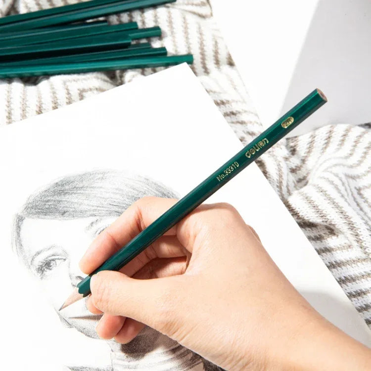 Deli Hexagonal Pencils - 10 Pack for Primary School Students - Shello's Creative Boutique