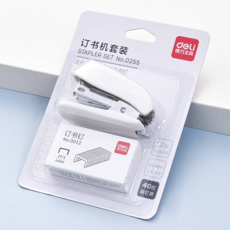 Deli  Macaron Color Stapler + 640 Staples Set Small Mini Stapler Stationery - Shello's Creative Boutique
