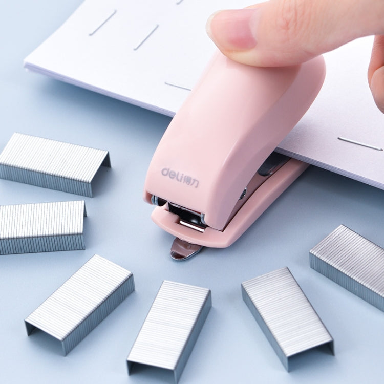Deli  Macaron Color Stapler + 640 Staples Set Small Mini Stapler Stationery - Shello's Creative Boutique