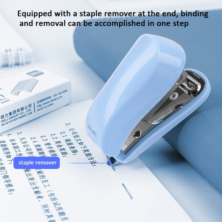 Deli  Macaron Color Stapler + 640 Staples Set Small Mini Stapler Stationery - Shello's Creative Boutique