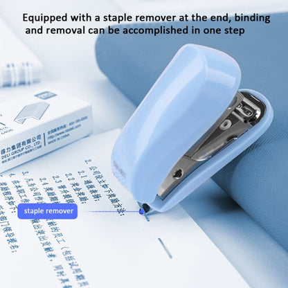 Deli  Macaron Color Stapler + 640 Staples Set Small Mini Stapler Stationery - Shello's Creative Boutique
