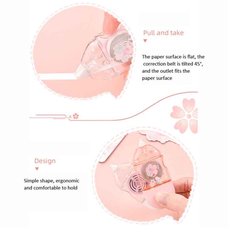Deli  5mm x 8m Cherry Blossom Correction Tape Cute Portable Corrector Stationery
