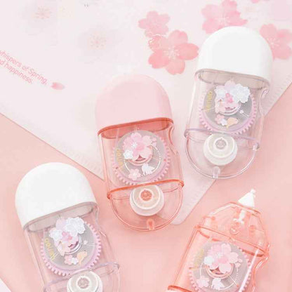 Deli  5mm x 8m Cherry Blossom Correction Tape Cute Portable Corrector Stationery