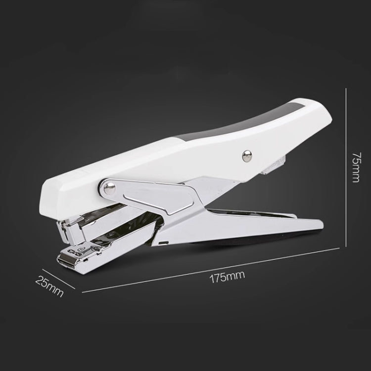 Deli  Labor-saving Stapler NO.12 Handheld Stapler Papers Stapling Machine, 0329 Black, 0329 Black With 1000 Staples, 0329 White, 0329 White With 1000 Staples - Shello's Creative Boutique