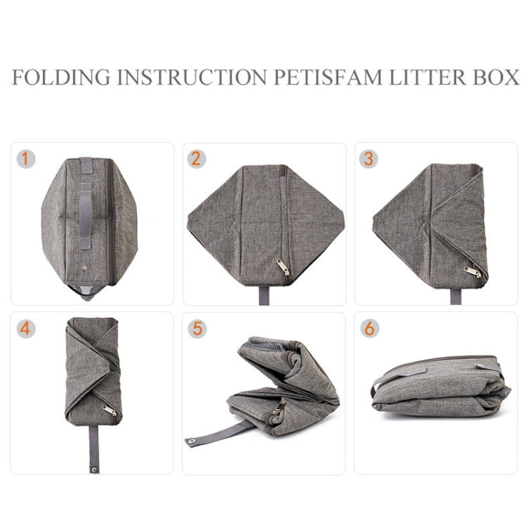 Foldable Oxford Cloth Portable Cat Litter Box Pet Bag, 30x30cm, 24x40cm, 35x45cm SUNSKY