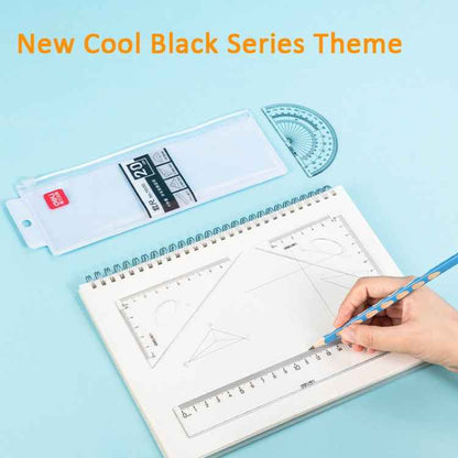 Deli  4-in-1 Ruler Set for Students Ruler Stationery Set