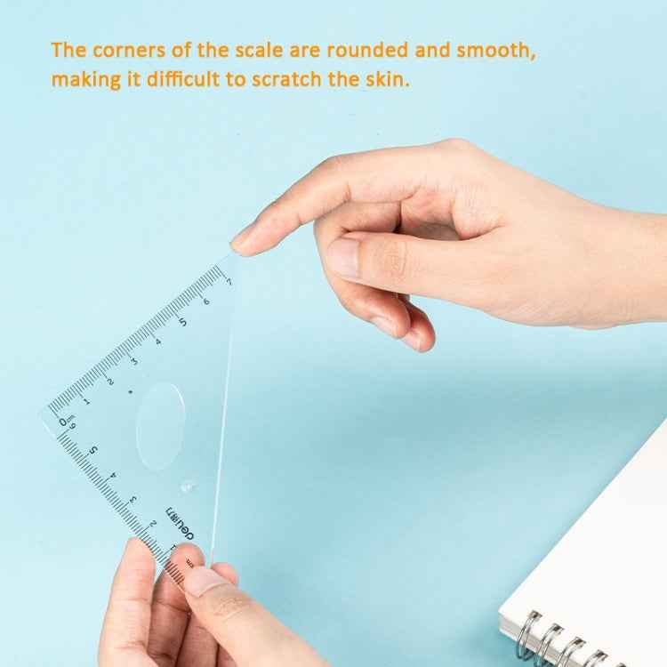 Deli  4-in-1 Ruler Set for Students Ruler Stationery Set
