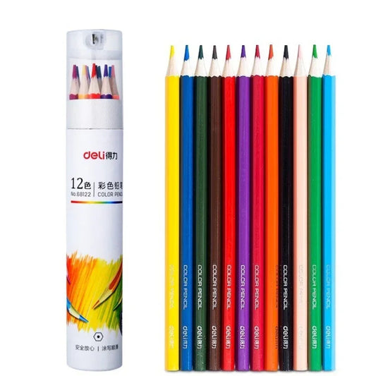 Deli Coloured Pencil Set - Oil-Based Artist Pencils for Painting - Shello's Creative Boutique