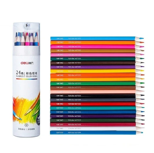 Deli Coloured Pencil Set - Oil-Based Artist Pencils for Painting - Shello's Creative Boutique