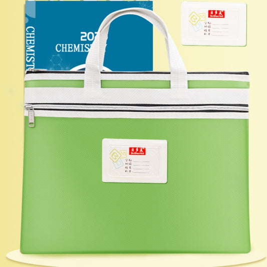 BeiDuoMei A4 Double-Layer Student File Bag - Waterproof Canvas Document Organiser