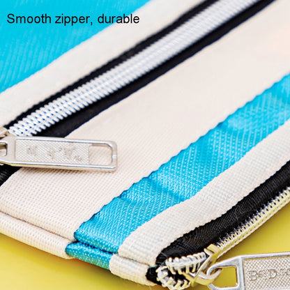 BeiDuoMei Student File Bag A4 Double Layer Classified Storage Exam Paper Data Bag