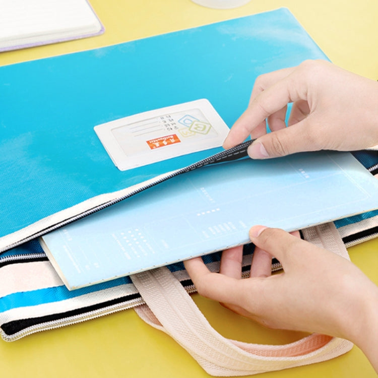 BeiDuoMei Student File Bag A4 Double Layer Classified Storage Exam Paper Data Bag