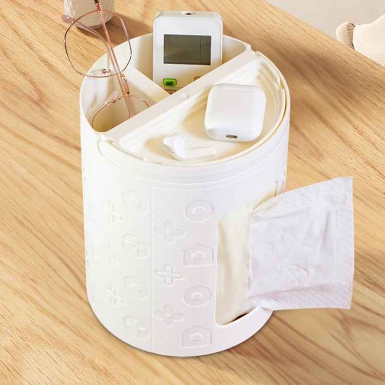 Multifunctional Desktop Tissue Box Remote Control Storage Box Organizer