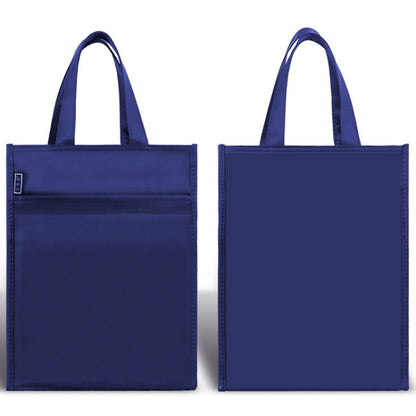 BeiDuoMei Portable A4 File Bag - Waterproof 3-Layer Document Organiser with Water Bottle Pocket