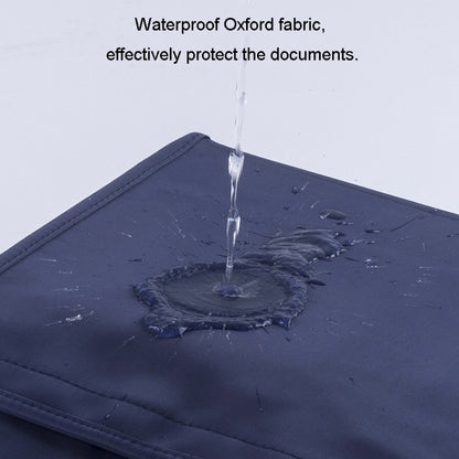 BeiDuoMei Portable A4 File Bag - Waterproof 3-Layer Document Organiser with Water Bottle Pocket